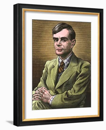 Alan Turing, British Mathematician-Bill Sanderson-Framed Photographic Print