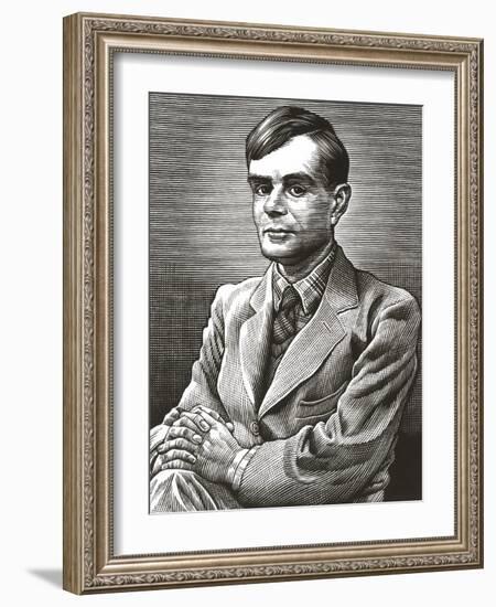 Alan Turing, British Mathematician-Bill Sanderson-Framed Photographic Print