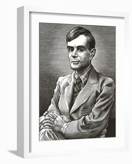 Alan Turing, British Mathematician-Bill Sanderson-Framed Photographic Print