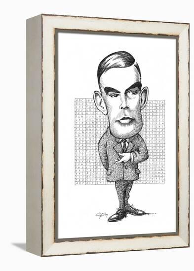 Alan Turing, British Mathematician-Gary Gastrolab-Framed Premier Image Canvas