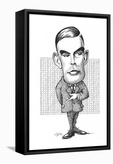 Alan Turing, British Mathematician-Gary Gastrolab-Framed Premier Image Canvas