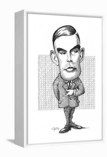 Alan Turing, British Mathematician-Gary Gastrolab-Framed Premier Image Canvas