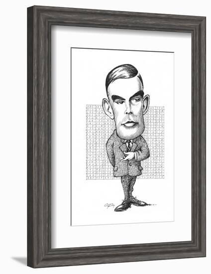 Alan Turing, British Mathematician-Gary Gastrolab-Framed Photographic Print