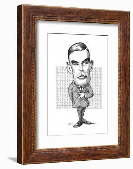 Alan Turing, British Mathematician-Gary Gastrolab-Framed Photographic Print