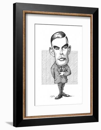 Alan Turing, British Mathematician-Gary Gastrolab-Framed Photographic Print