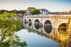 Bridge of Tiberius (Ponte Di Tiberio) in Rimini-Alan64-Photographic Print