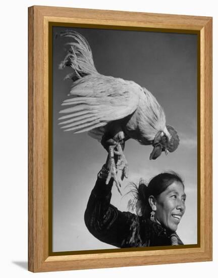 Alarm Clock of Most of the Navajo Miners Is a Rooster-Loomis Dean-Framed Premier Image Canvas