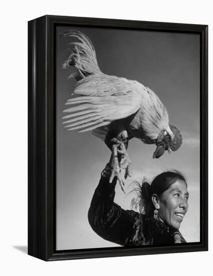 Alarm Clock of Most of the Navajo Miners Is a Rooster-Loomis Dean-Framed Premier Image Canvas