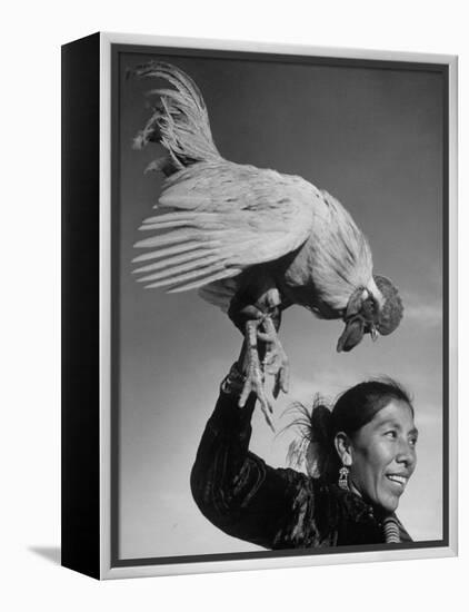 Alarm Clock of Most of the Navajo Miners Is a Rooster-Loomis Dean-Framed Premier Image Canvas