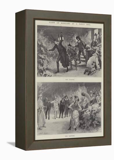 Alarm of Burglars at a Fancy Ball-Arthur Hopkins-Framed Premier Image Canvas