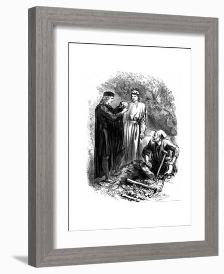 Alas, Poor Yorick! I Knew Him, Horatio, C1850-null-Framed Giclee Print