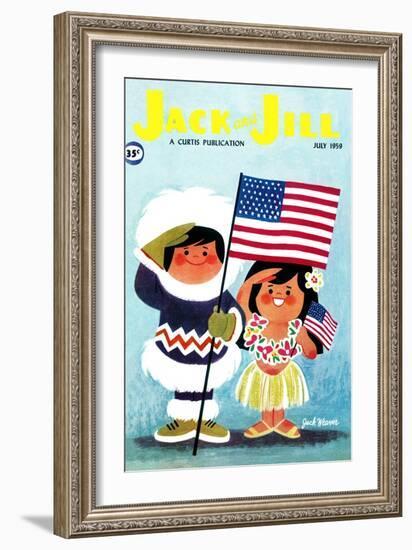 Alaska and Hawaii - Jack and Jill, July 1959-Jack Weaver-Framed Giclee Print