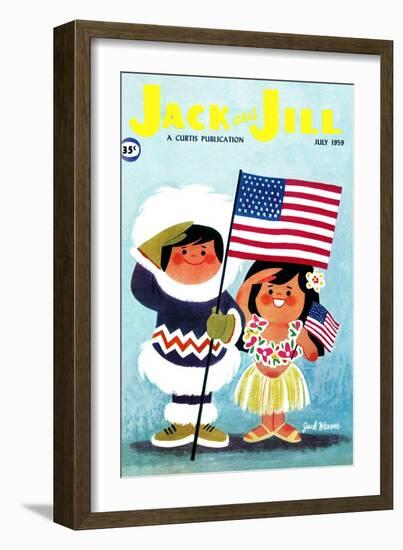 Alaska and Hawaii - Jack and Jill, July 1959-Jack Weaver-Framed Giclee Print