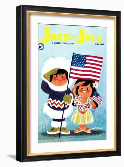 Alaska and Hawaii - Jack and Jill, July 1959-Jack Weaver-Framed Giclee Print