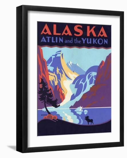 Alaska: Atlin and the Yukon, c.1920-Segesman-Framed Giclee Print