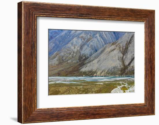 Alaska, Brooks Range, Arctic National Wildlife Refuge. Montain landscape and River.-Jaynes Gallery-Framed Photographic Print