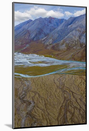 Alaska, Brooks Range, Arctic National Wildlife Refuge. Montain landscape and River.-Jaynes Gallery-Mounted Photographic Print