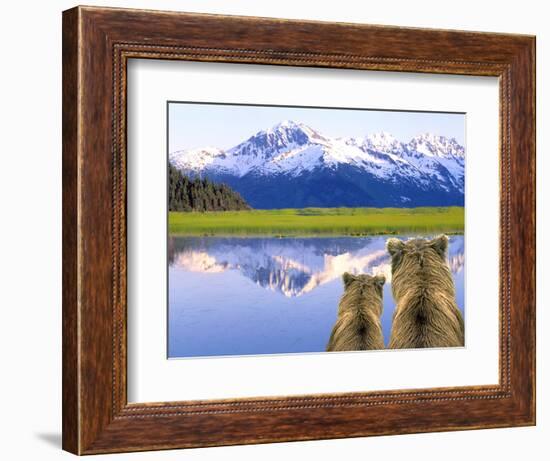 Alaska Brown Bears, Alaska.-Stuart Westmorland-Framed Photographic Print