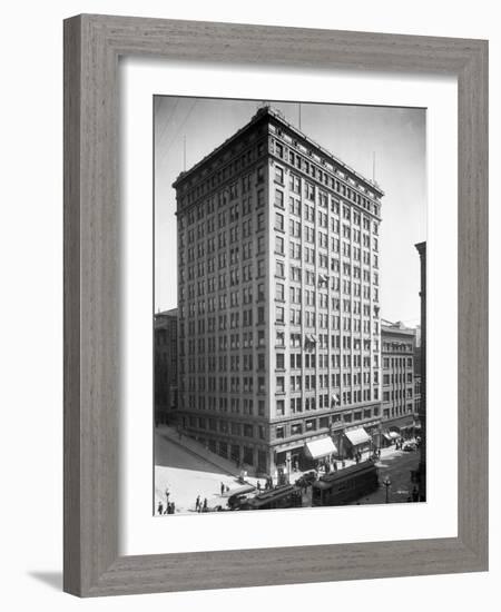 Alaska Building, 1911-Asahel Curtis-Framed Giclee Print