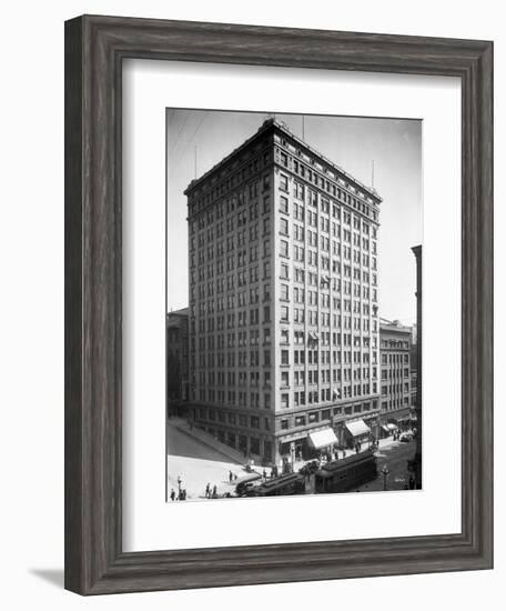 Alaska Building, 1911-Asahel Curtis-Framed Giclee Print