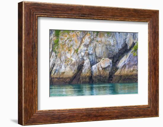 Alaska, Glacier Bay National Park. Cliff Reflects in Seawater-Jaynes Gallery-Framed Photographic Print