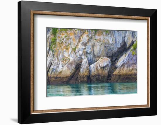 Alaska, Glacier Bay National Park. Cliff Reflects in Seawater-Jaynes Gallery-Framed Photographic Print