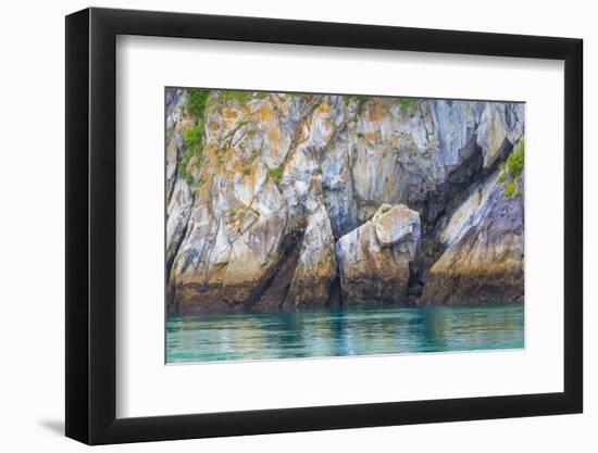 Alaska, Glacier Bay National Park. Cliff Reflects in Seawater-Jaynes Gallery-Framed Photographic Print