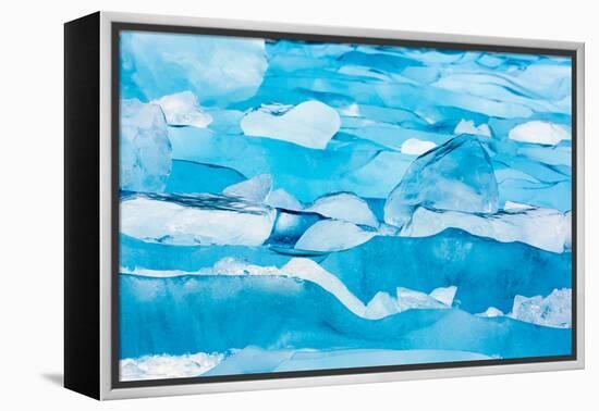 Alaska, Glacier Bay National Park. Close Up of Blue Ice-Jaynes Gallery-Framed Premier Image Canvas