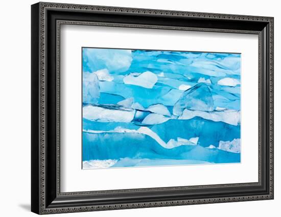 Alaska, Glacier Bay National Park. Close Up of Blue Ice-Jaynes Gallery-Framed Photographic Print