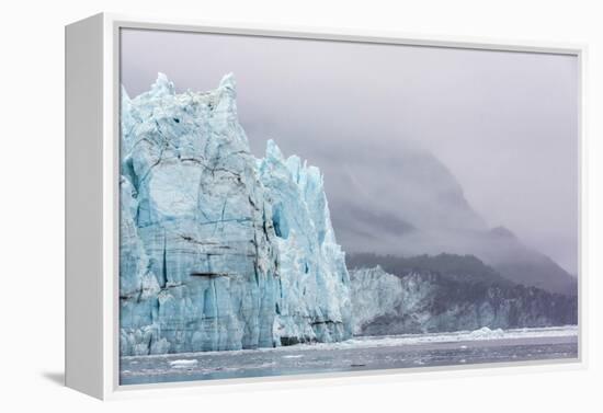 Alaska, Glacier Bay National Park. Margerie Glacier and Forested Mountain-Jaynes Gallery-Framed Premier Image Canvas