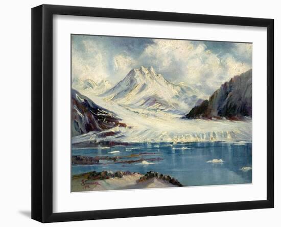 Alaska Glacier From Richardson Highway-Anna P. Gellenbeck-Framed Giclee Print