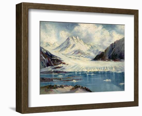 Alaska Glacier From Richardson Highway-Anna P. Gellenbeck-Framed Giclee Print