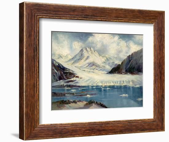 Alaska Glacier From Richardson Highway-Anna P. Gellenbeck-Framed Giclee Print