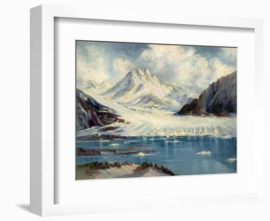 Alaska Glacier From Richardson Highway-Anna P. Gellenbeck-Framed Giclee Print