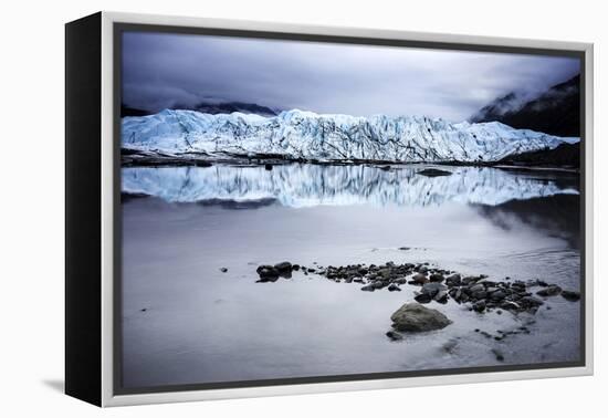 Alaska Glacier Lake - Wide Angle View-Leieng-Framed Premier Image Canvas