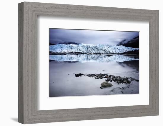 Alaska Glacier Lake - Wide Angle View-Leieng-Framed Photographic Print