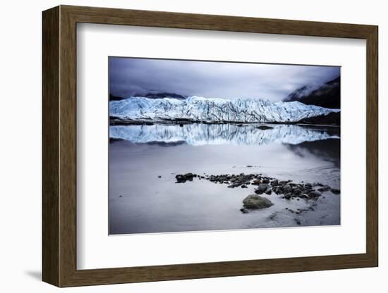 Alaska Glacier Lake - Wide Angle View-Leieng-Framed Photographic Print