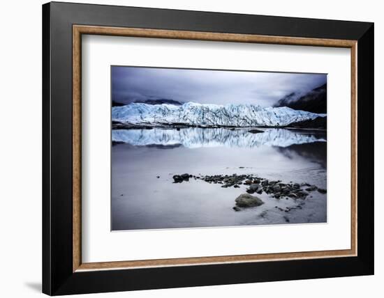 Alaska Glacier Lake - Wide Angle View-Leieng-Framed Photographic Print