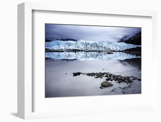 Alaska Glacier Lake - Wide Angle View-Leieng-Framed Photographic Print