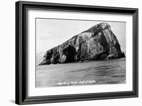 Alaska - Gulf of Alaska View of Harding Rock-Lantern Press-Framed Art Print