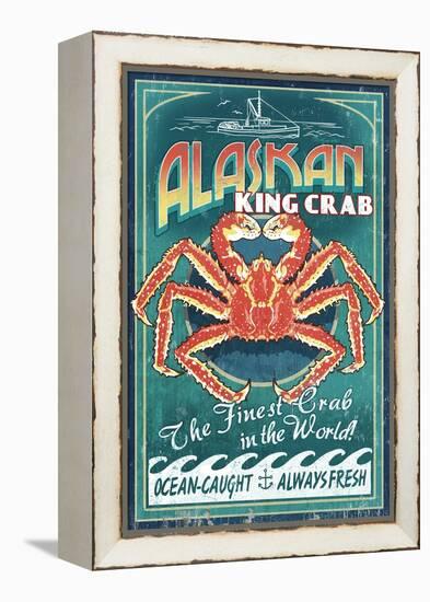 Alaska King Crab-Lantern Press-Framed Stretched Canvas