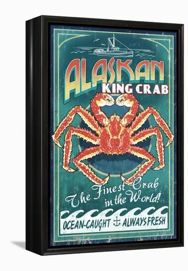 Alaska King Crab-Lantern Press-Framed Stretched Canvas