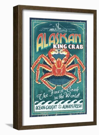 Alaska King Crab-Lantern Press-Framed Premium Giclee Print