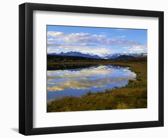 Alaska Mountain Range and pothole, Denali National Park, Alaska.-Howie Garber-Framed Photographic Print