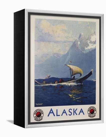 Alaska - Northern Pacific Railway Travel Poster-Sidney Laurence-Framed Premier Image Canvas