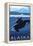 Alaska - Orca and Calf-Lantern Press-Framed Stretched Canvas