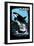 Alaska - Orca - Scratchboard-Lantern Press-Framed Art Print