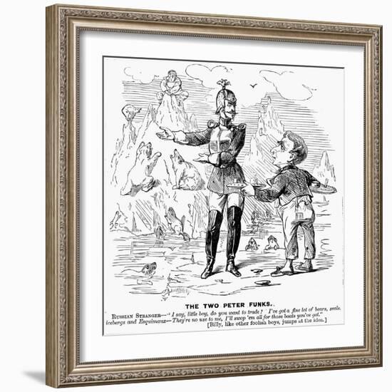 Alaska Purchase Cartoon-null-Framed Giclee Print