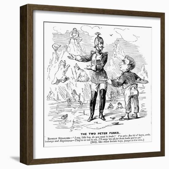 Alaska Purchase Cartoon-null-Framed Giclee Print