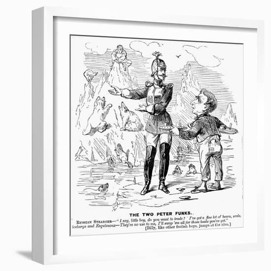 Alaska Purchase Cartoon-null-Framed Giclee Print